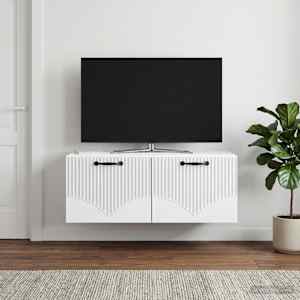 Nástěnná TV skříň Bílá 78,5 x 41 x 30 cm Kompozitní dřevo - obrázek 1