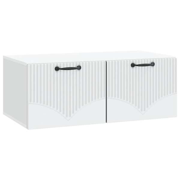 vidaXL Rippuv TV kapp Valge 78,5 x 41 x 30 cm Tehispuit