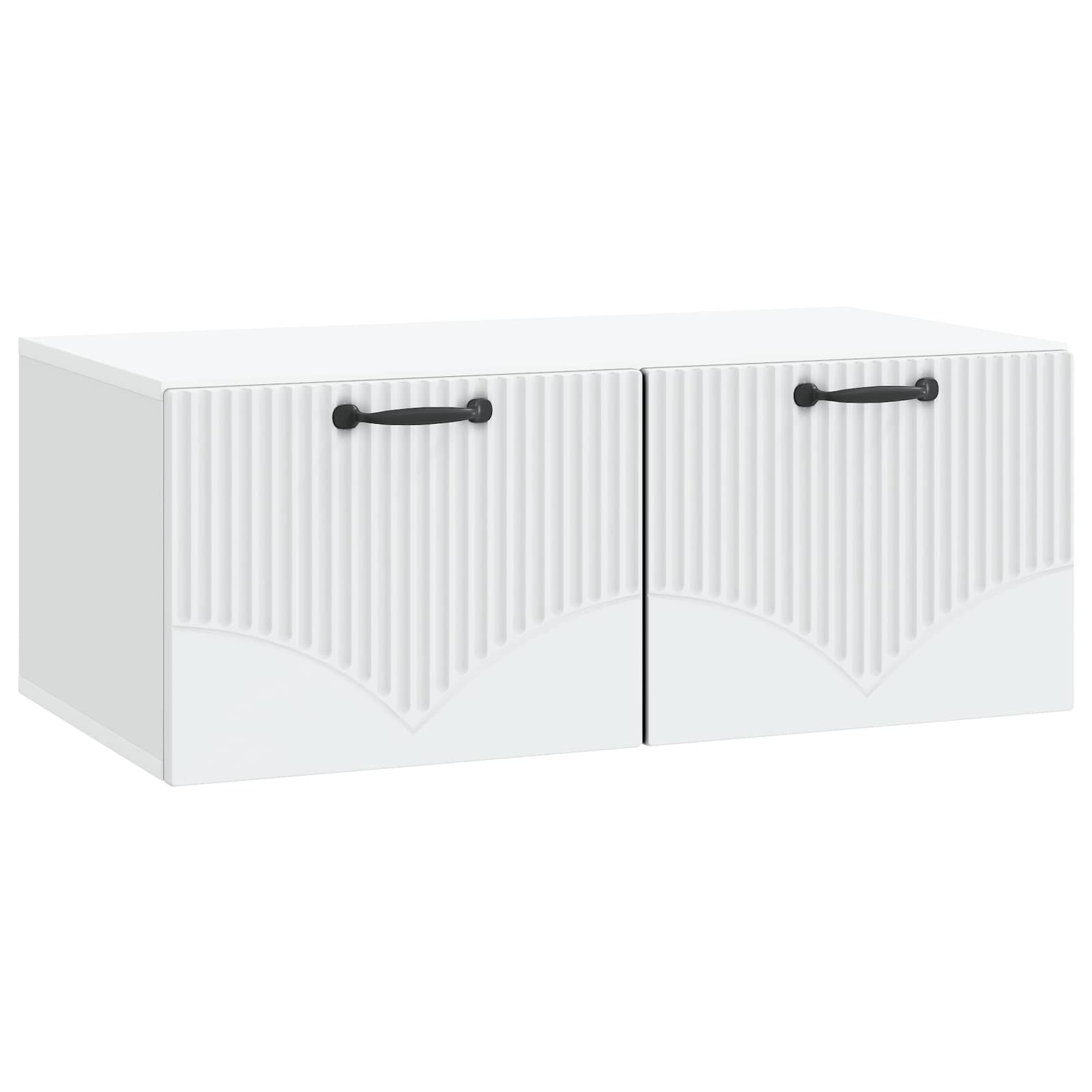 vidaXL Oglindă TV montată pe perete Pe perete Alb 78,5 x 41 x 30 cm