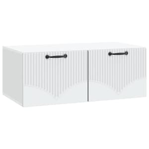 Nástěnná TV skříň Bílá 78,5 x 41 x 30 cm Kompozitní dřevo - obrázek 2