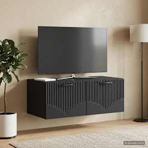 Nástěnná TV skříň Černá 78,5 x 41 x 30 cm Kompozitní dřevo - obrázek 4