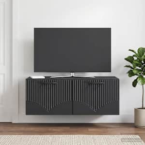 Nástěnná TV skříň Černá 78,5 x 41 x 30 cm Kompozitní dřevo - obrázek 1