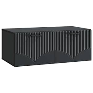 Nástěnná TV skříň Černá 78,5 x 41 x 30 cm Kompozitní dřevo - obrázek 2