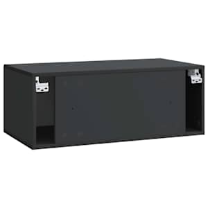 Nástěnná TV skříň Černá 78,5 x 41 x 30 cm Kompozitní dřevo - obrázek 8