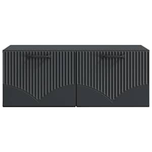 Nástěnná TV skříň Černá 78,5 x 41 x 30 cm Kompozitní dřevo - obrázek 6