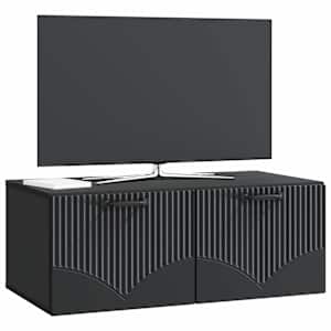 Nástěnná TV skříň Černá 78,5 x 41 x 30 cm Kompozitní dřevo - obrázek 3