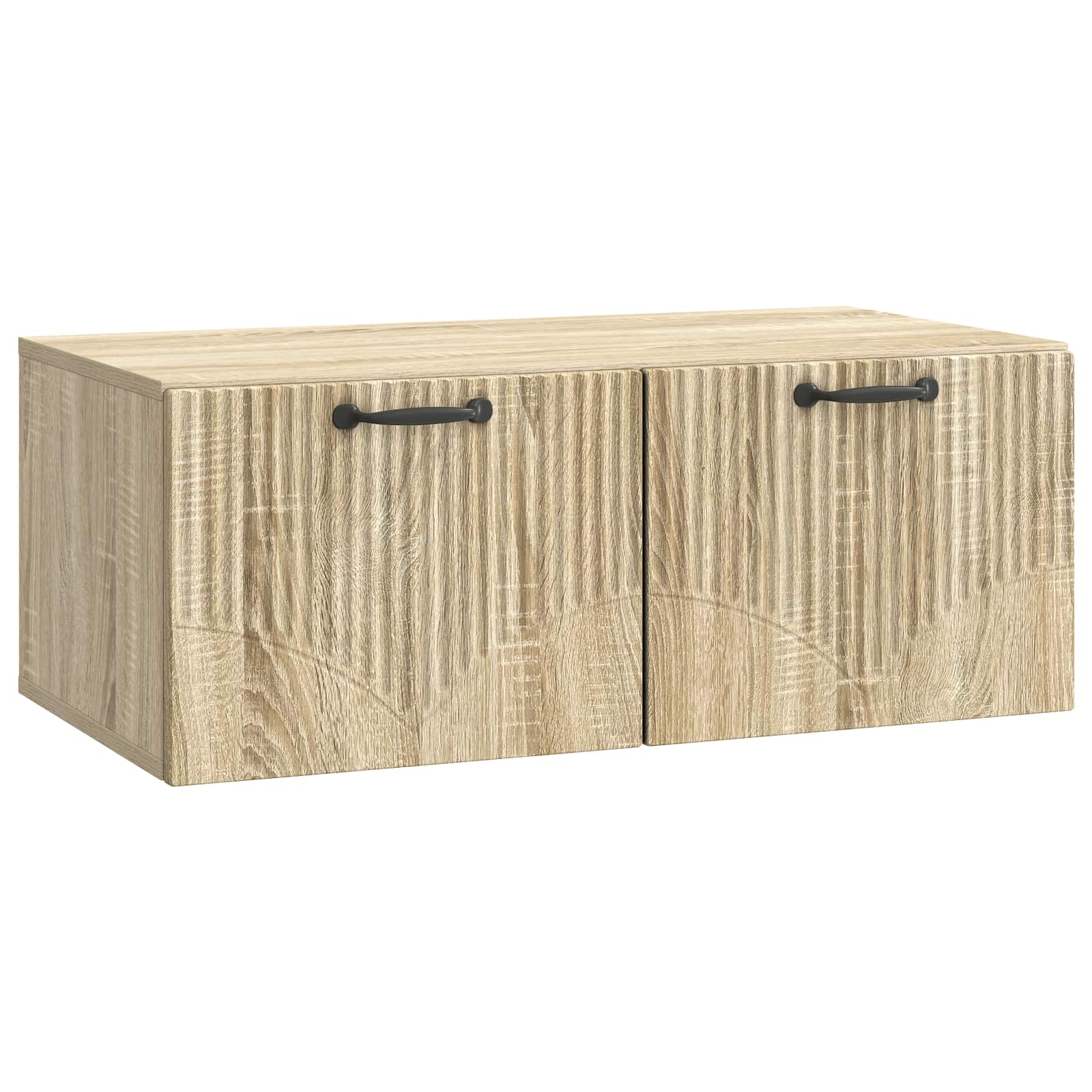 vidaXL Oglindă TV montată pe perete Stejar Sonoma 78,5 x 41 x 30 cm