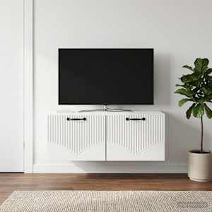Nástěnná TV skříň Bílá s vysokým leskem 78,5 x 41 x 30 cm - obrázek 1