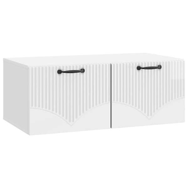 vidaXL Rippuv TV kapp K&otilde;rgl&auml;ikega valge 78,5 x 41 x 30 cm Tehispuit