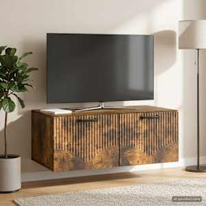 Nástěnná TV skříň Nástěnný Kouřový dub 78,5 x 41 x 30 cm - obrázek 1