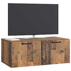 Nástěnná TV skříň Staré dřevo 78,5 x 41 x 30 cm - obrázek 3