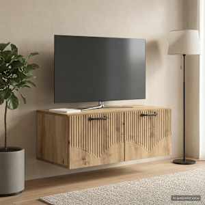Nástěnná TV skříň 78,5 x 41 x 30 cm Dub artisan - obrázek 4