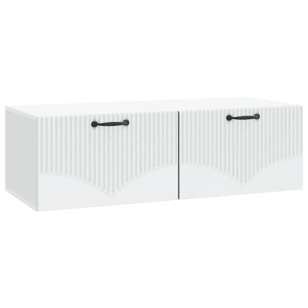 vidaXL Rippuv TV kapp Valge 98 x 41 x 30 cm Tehispuit