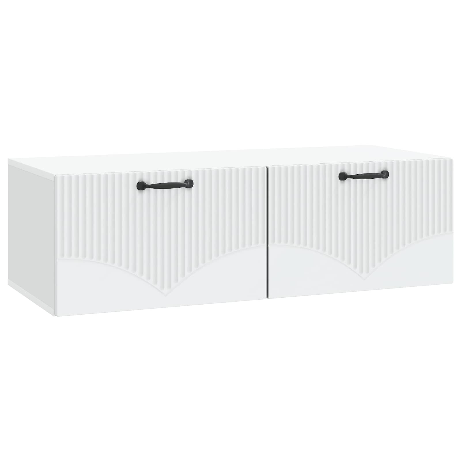 vidaXL Oglindă TV montată pe perete Alb 98 x 41 x 30 cm Lemn prelucrat