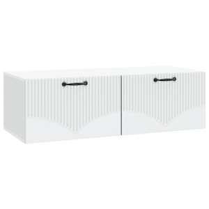 Nástěnná TV skříň Bílá 98 x 41 x 30 cm Kompozitní dřevo - obrázek 2
