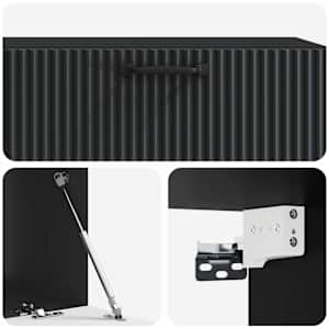 Nástěnná TV skříň Černá 98 x 41 x 30 cm Kompozitní dřevo - obrázek 9
