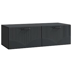 Nástěnná TV skříň Černá 98 x 41 x 30 cm Kompozitní dřevo - obrázek 2