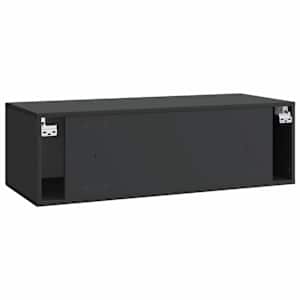 Nástěnná TV skříň Černá 98 x 41 x 30 cm Kompozitní dřevo - obrázek 8
