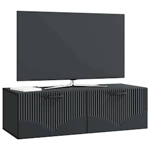 Nástěnná TV skříň Černá 98 x 41 x 30 cm Kompozitní dřevo - obrázek 3