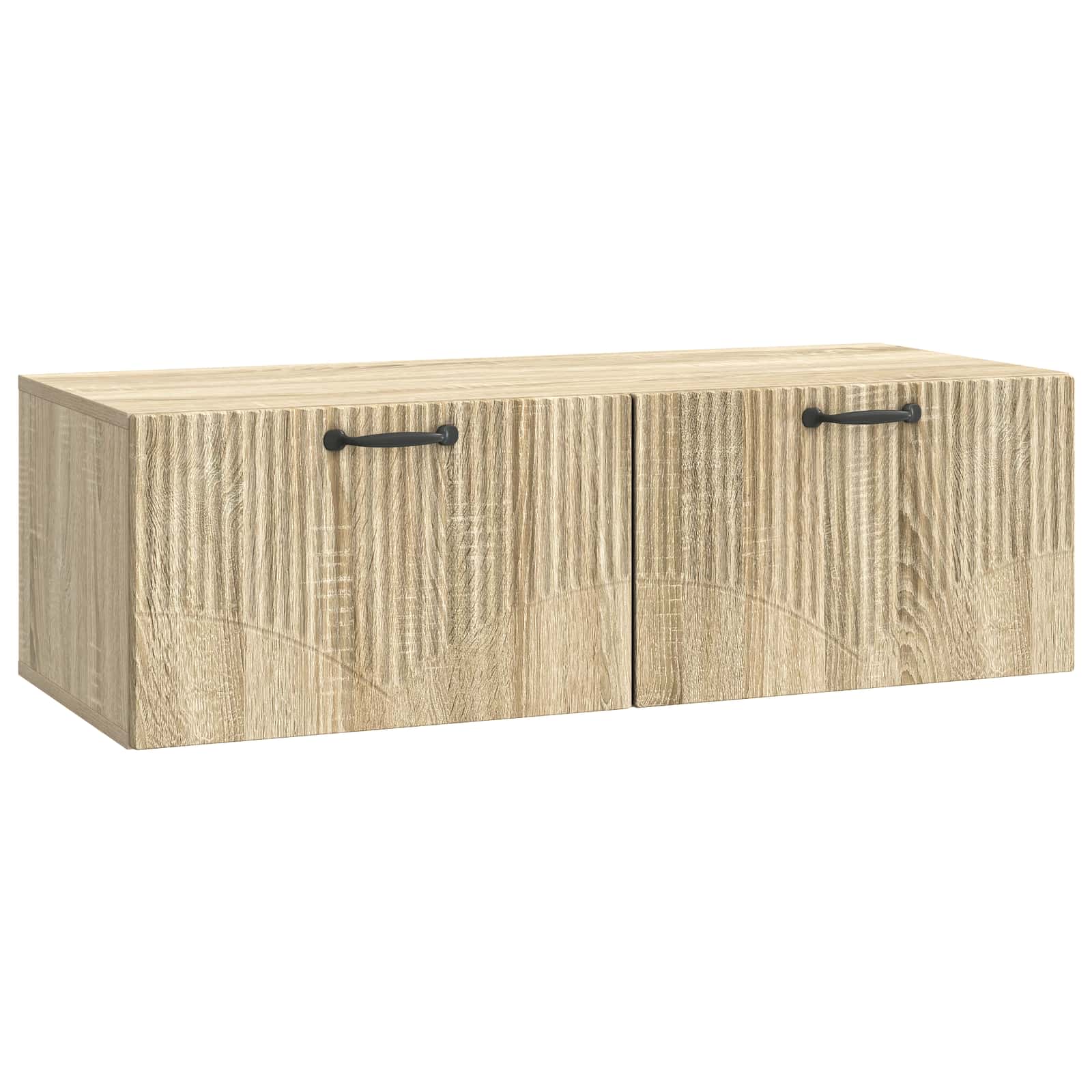 vidaXL Oglindă TV montată pe perete Stejar Sonoma 98 x 41 x 30 cm