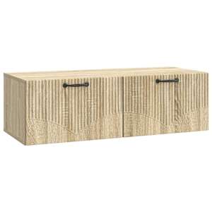 Nástěnná TV skříň Dub sonoma 98 x 41 x 30 cm Kompozitní dřevo - obrázek 2