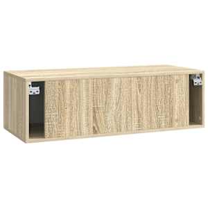 Nástěnná TV skříň Dub sonoma 98 x 41 x 30 cm Kompozitní dřevo - obrázek 8