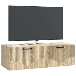 Nástěnná TV skříň Dub sonoma 98 x 41 x 30 cm Kompozitní dřevo - obrázek 3