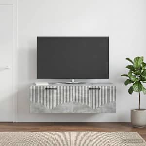 Nástěnná TV skříň Nástěnný Betonově šedá 98 x 41 x 30 cm - obrázek 1