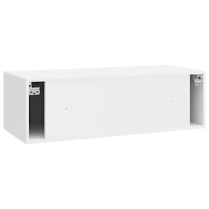 Nástěnná TV skříň Bílá s vysokým leskem 98 x 41 x 30 cm - obrázek 8