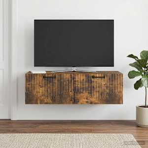 Nástěnná TV skříň Kouřový dub 98 x 41 x 30 cm Kompozitní dřevo - obrázek 4