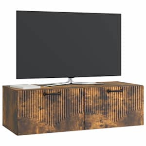 Nástěnná TV skříň Kouřový dub 98 x 41 x 30 cm Kompozitní dřevo - obrázek 3