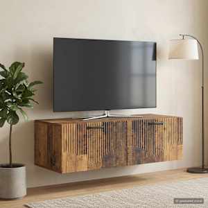 Nástěnná TV skříň Staré dřevo 98 x 41 x 30 cm Kompozitní dřevo - obrázek 4