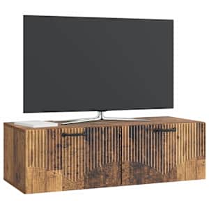 Nástěnná TV skříň Staré dřevo 98 x 41 x 30 cm Kompozitní dřevo - obrázek 3