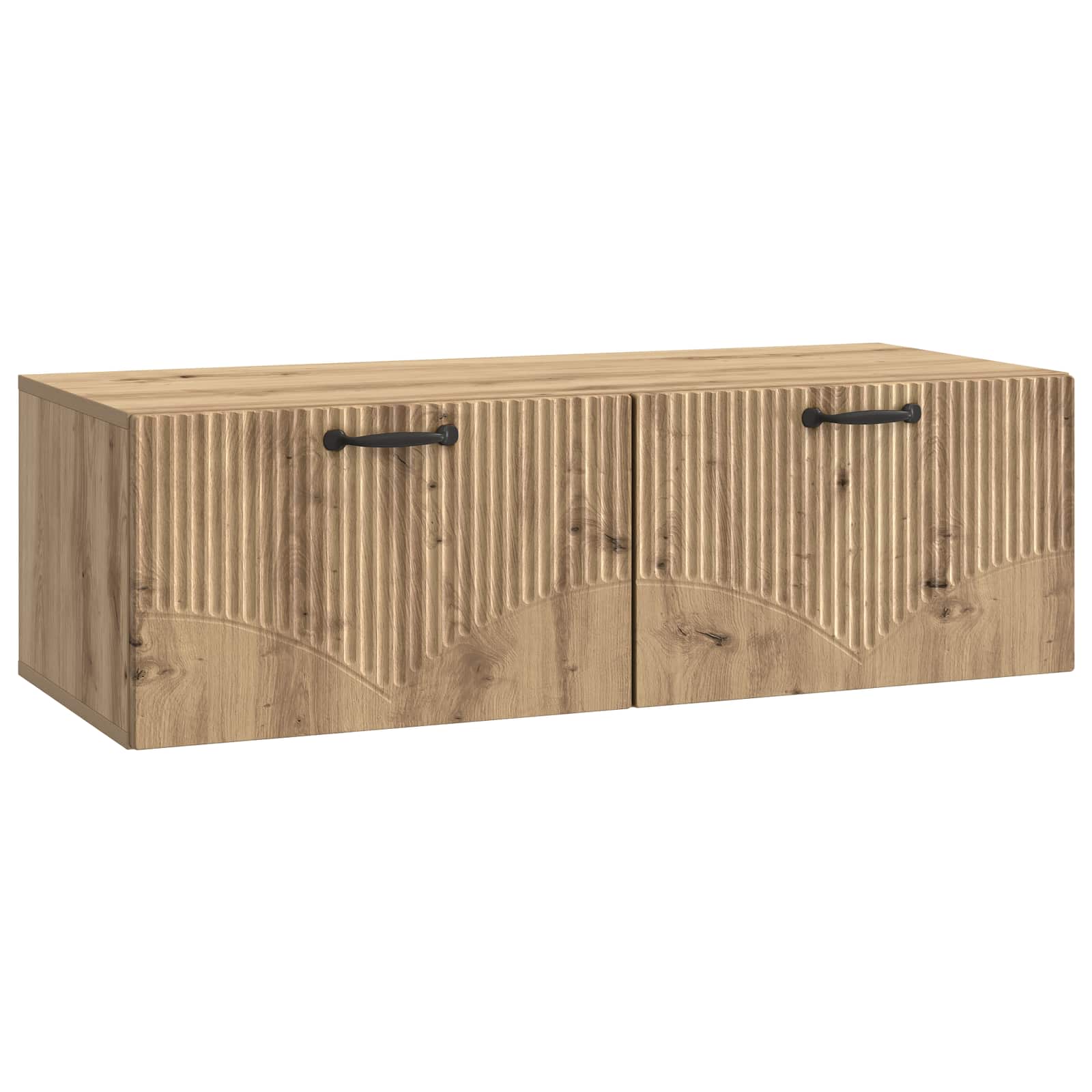 vidaXL Oglindă TV montată pe perete Stejar Artizanal 98 x 41 x 30 cm