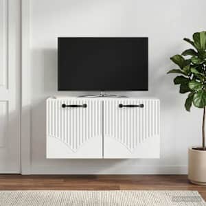 Nástěnná TV skříň Bílá 59,5 x 31 x 30 cm Kompozitní dřevo - obrázek 1