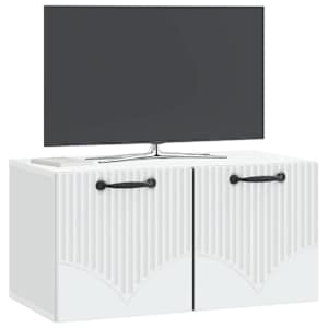 Nástěnná TV skříň Bílá 59,5 x 31 x 30 cm Kompozitní dřevo - obrázek 3
