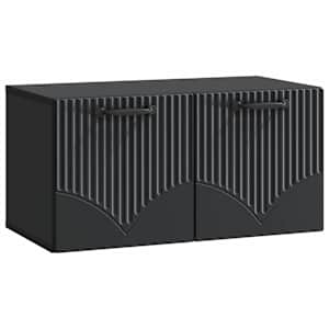 Nástěnná TV skříň Černá 59,5 x 31 x 30 cm Kompozitní dřevo - obrázek 2