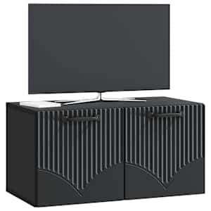 Nástěnná TV skříň Černá 59,5 x 31 x 30 cm Kompozitní dřevo - obrázek 3