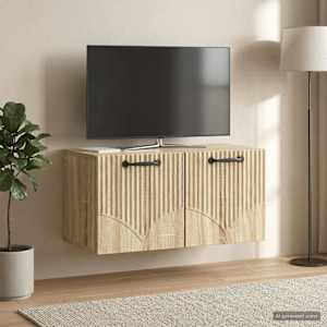 Nástěnná TV skříň Dub sonoma 59,5 x 31 x 30 cm Kompozitní dřevo - obrázek 4