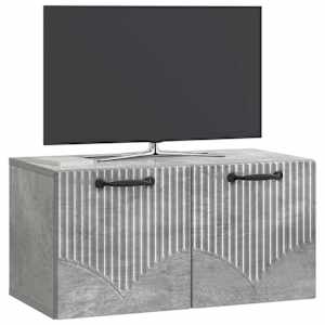Nástěnná TV skříň Nástěnný Betonově šedá 59,5 x 31 x 30 cm - obrázek 3