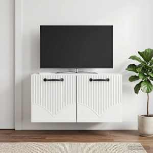 Nástěnná TV skříň Bílá s vysokým leskem 59,5 x 31 x 30 cm - obrázek 1