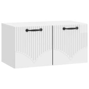 Nástěnná TV skříň Bílá s vysokým leskem 59,5 x 31 x 30 cm - obrázek 2