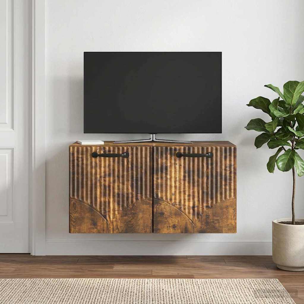 Seinälle asennettava TV-kaappi Savutammi 59,5 x 31 x 30 cm - Image 4