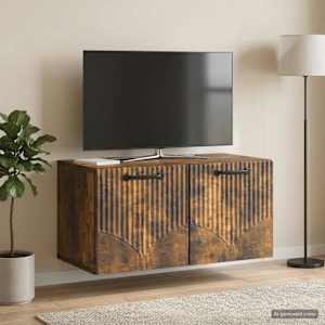 Nástěnná TV skříň Nástěnný Kouřový dub 59,5 x 31 x 30 cm - obrázek 1