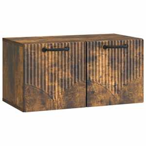 Nástěnná TV skříň Nástěnný Kouřový dub 59,5 x 31 x 30 cm - obrázek 2