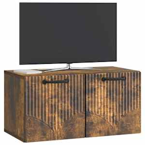 Nástěnná TV skříň Nástěnný Kouřový dub 59,5 x 31 x 30 cm - obrázek 3