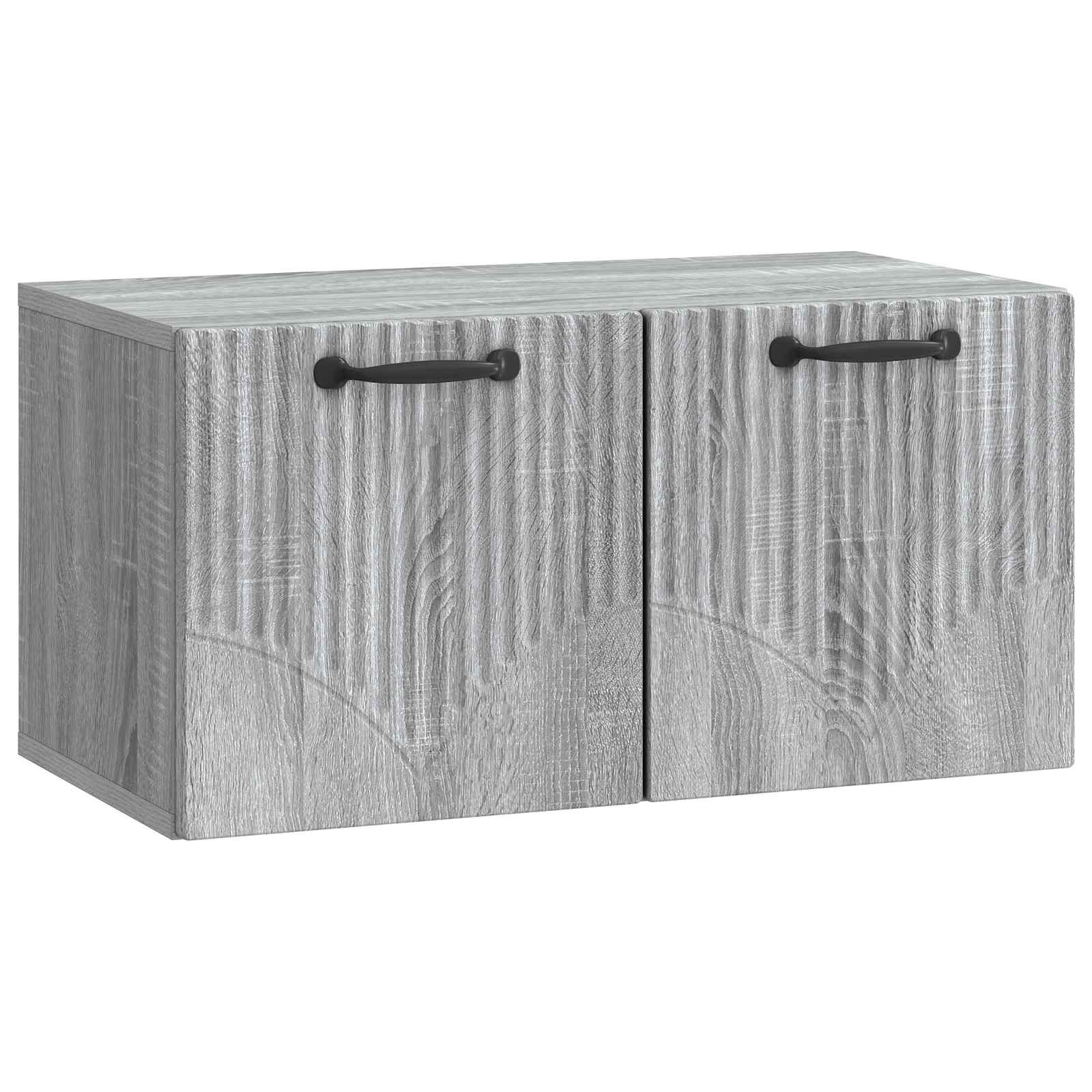 vidaXL Oglindă TV montată pe perete Sonoma gri 59,5 x 31 x 30 cm