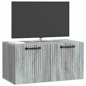 Nástěnná TV skříň Nástěnný Šedá sonoma 59,5 x 31 x 30 cm - obrázek 3