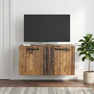 Nástěnná TV skříň Staré dřevo 59,5 x 31 x 30 cm - obrázek 1