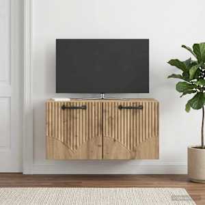 Nástěnná TV skříň 59,5 x 31 x 30 cm Dub artisan - obrázek 4